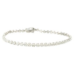 14 Karat White Gold Diamond Tennis Bracelet