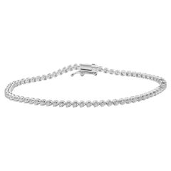14 Karat White Gold Diamond Tennis Bracelet
