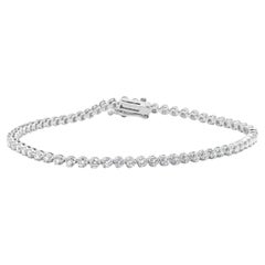 14 Karat Weißgold Diamant-Tennisarmband