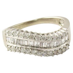 14 Karat White Gold Diamond Wedding Band