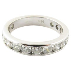 14 Karat White Gold Diamond Wedding Band
