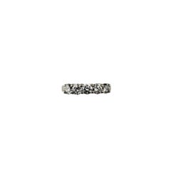 14 Karat White Gold Diamond Wedding Band Ring Size 5 #20516