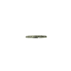 14 Karat Weißgold Diamant-Hochzeitsring Größe 5,5 #18762