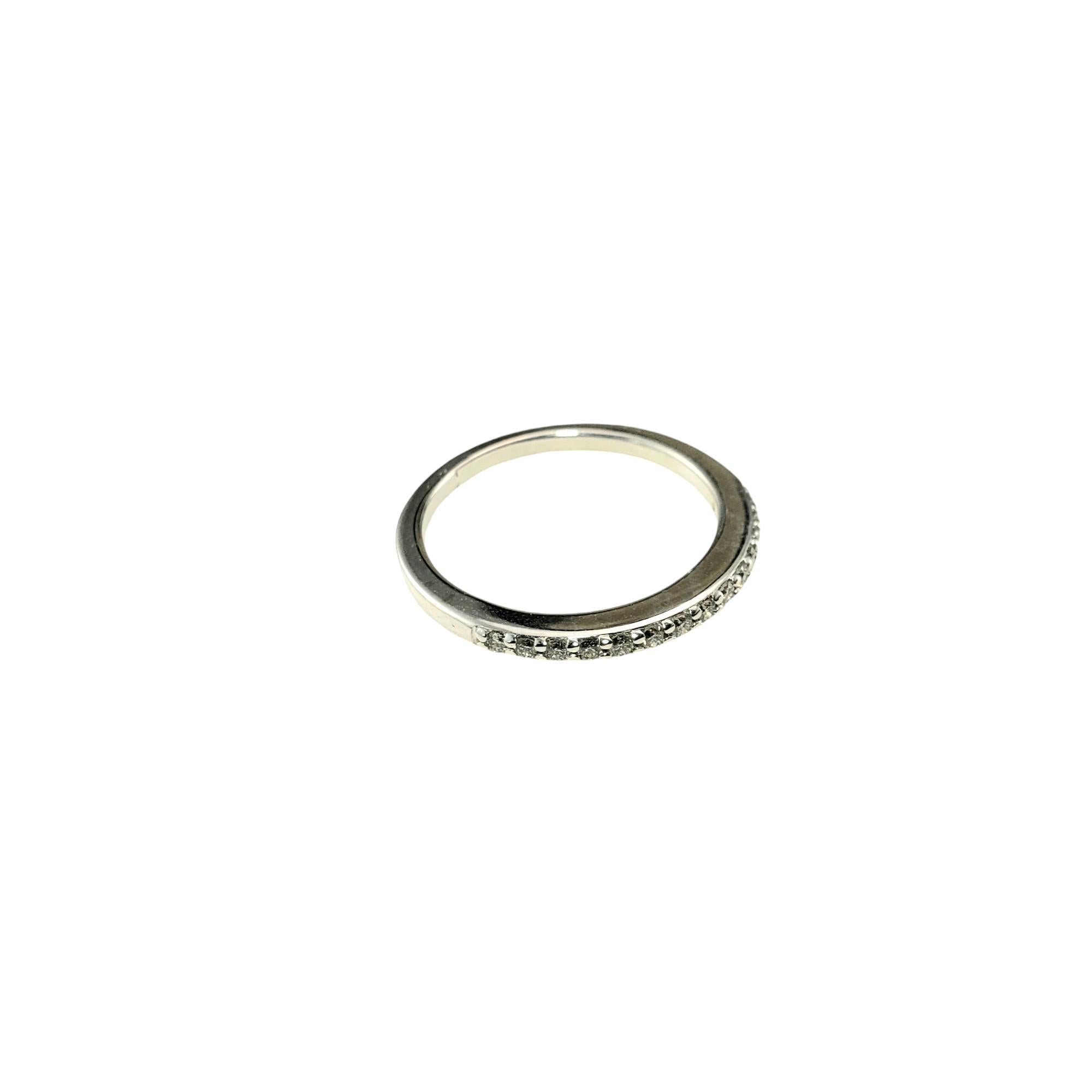 Taglio brillante Anello con diamante in oro bianco 14 carati misura 5,5 #18762 in vendita