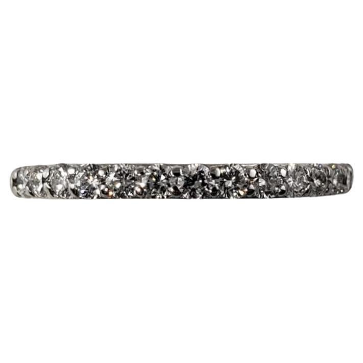 14 Karat White Gold Diamond Wedding Band Ring