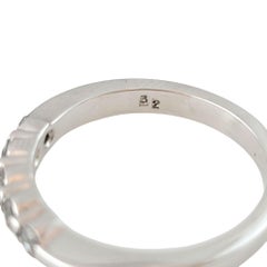 14 Karat Weißgold Diamant-Hochzeitsring Größe 6,5