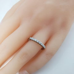 14 Karat Weißgold Diamant-Hochzeitsring