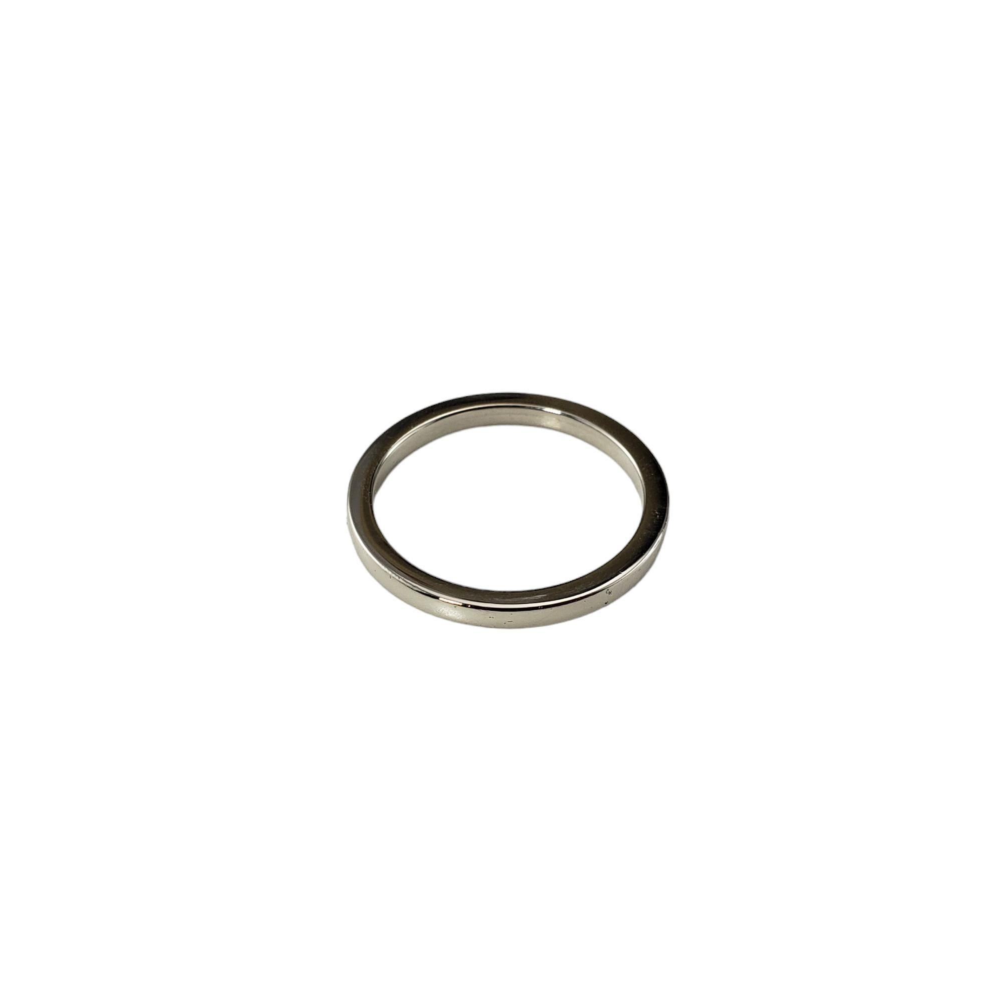 14 Karat Weißgold Diamant-Hochzeitsring Größe 7 #18362 Damen im Angebot