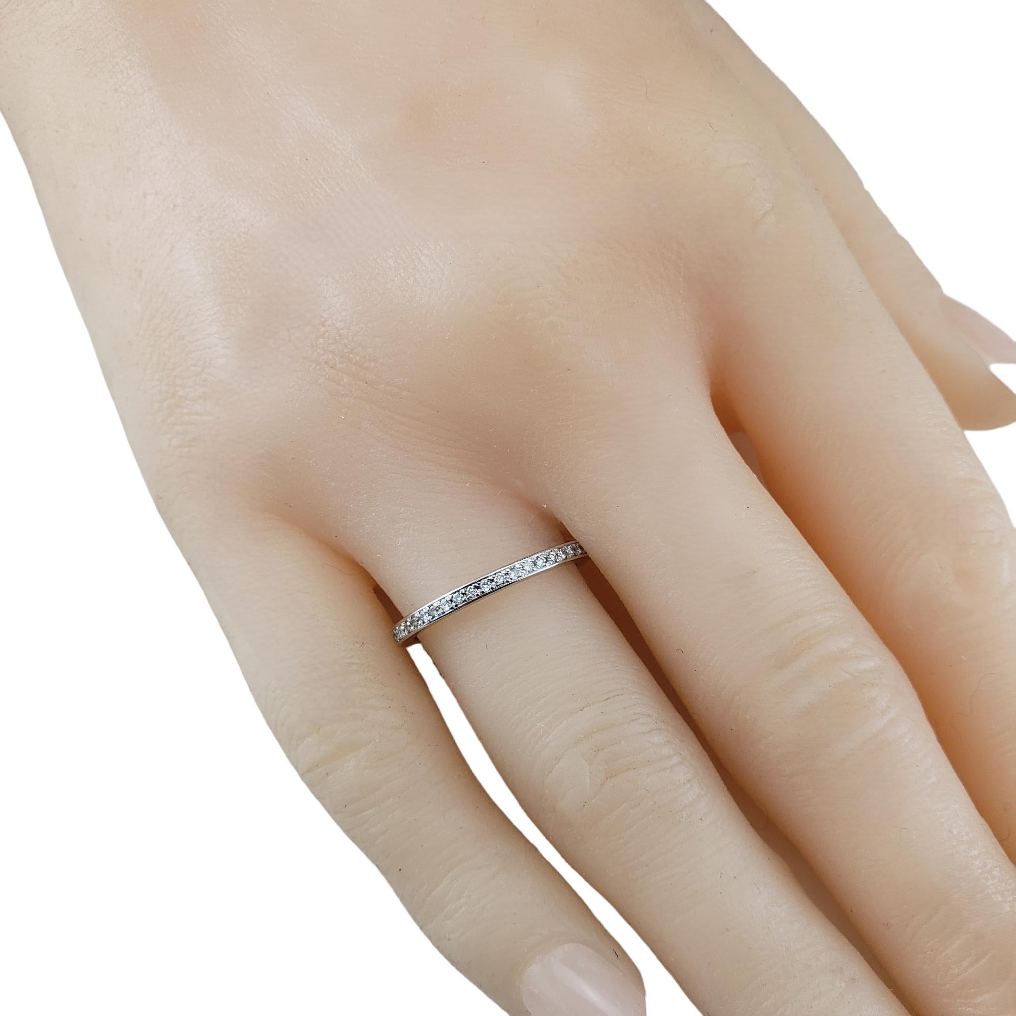 14 Karat Weißgold Diamant-Hochzeitsring Größe 7 #18362 im Angebot 3