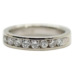 14 Karat White Gold Diamond Wedding Ring