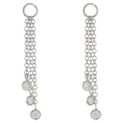 14 Karat White Gold Diamonds by the Yard Earring Enhancers