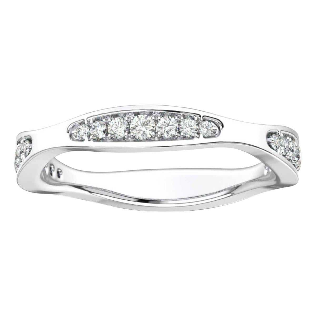 14 Karat White Gold Donna Marquise Shape Diamond Ring '1/4 Carat'