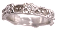 14 Karat Weißgold Modischer Diamant-Akzent-Ring 0,25 TDW