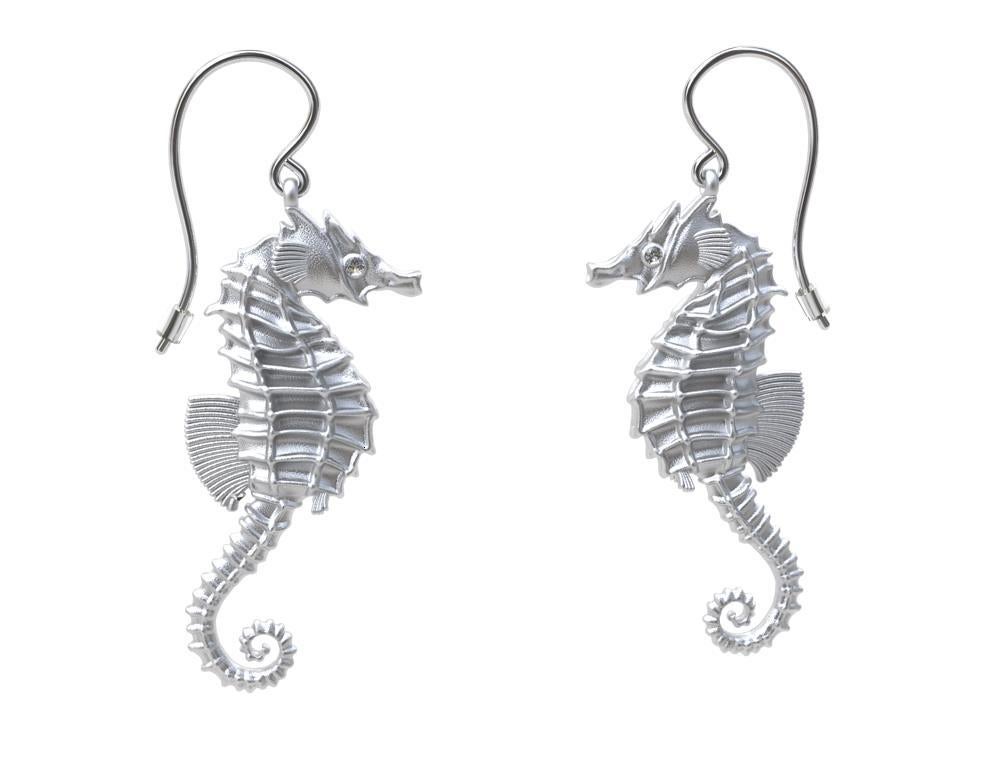 diamond horse earrings