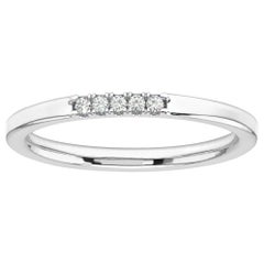 14 Karat Weißgold Gina Petite Stapelbarer Diamantring 
1/20 Karat
