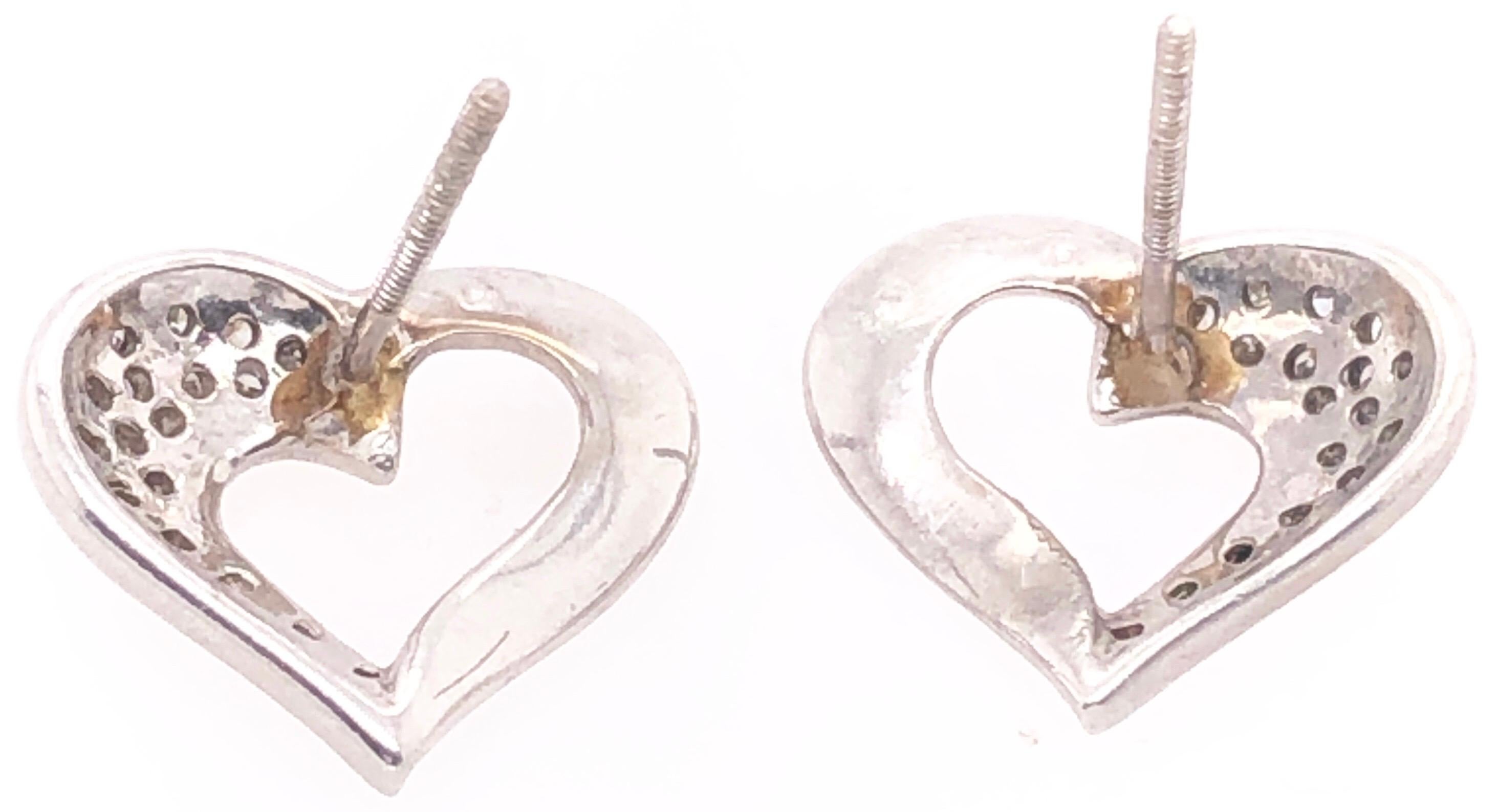swarovski heart shaped earrings