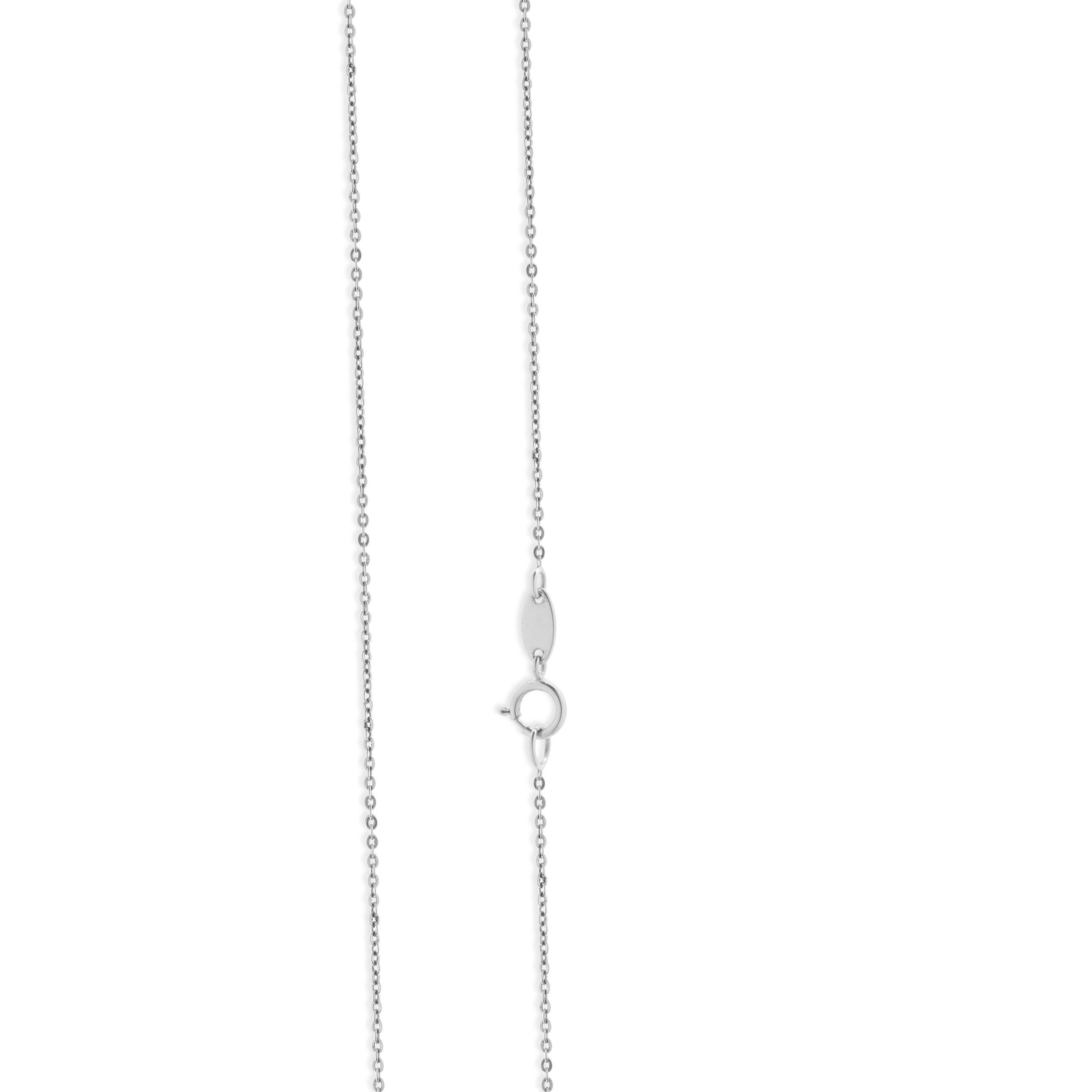 Collana a barre orizzontali in oro bianco 14 carati In condizioni ottime in vendita a Scottsdale, AZ