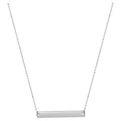 Collana a barre orizzontali in oro bianco 14 carati