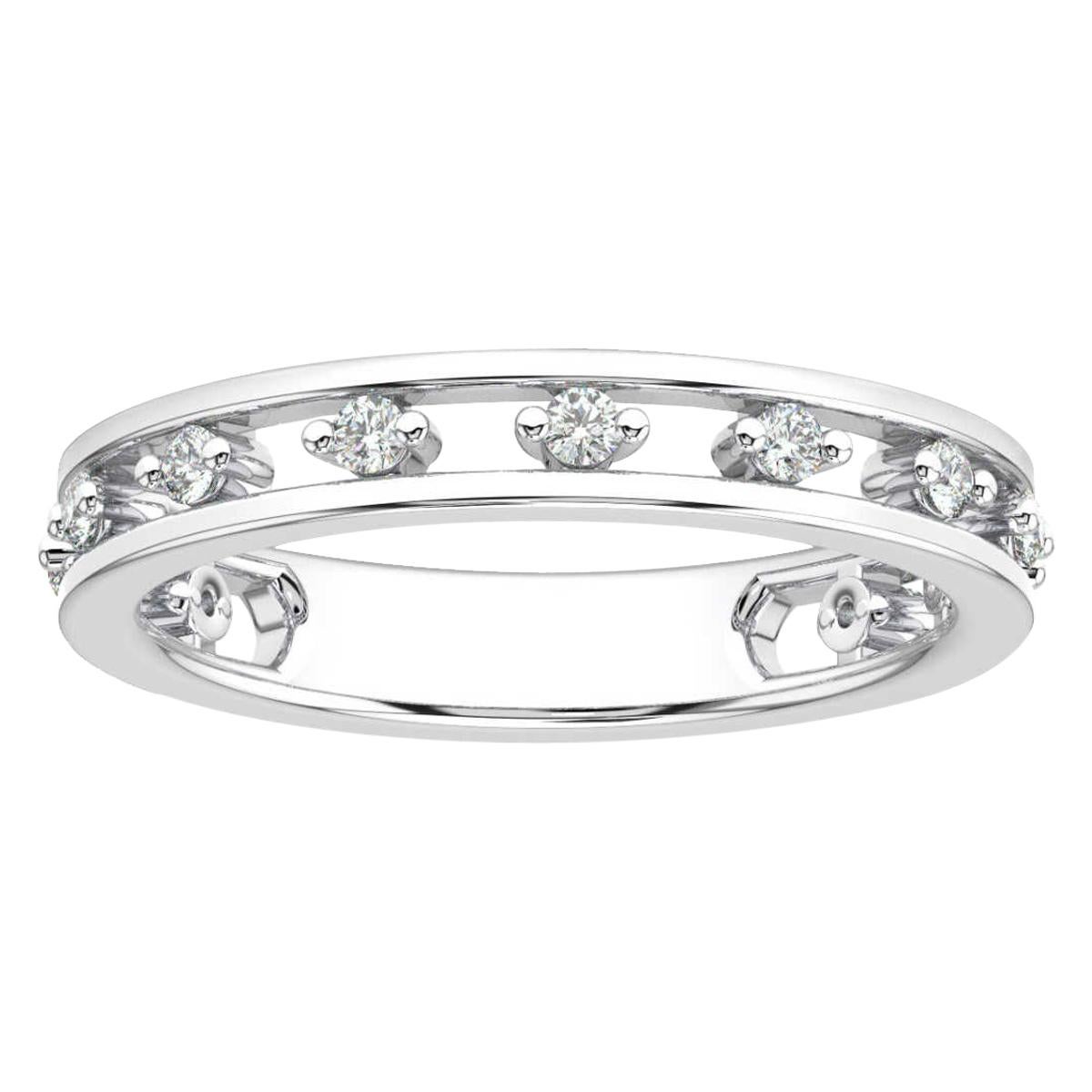 14 Karat White Gold Janet Floating Diamond Ring '1/5 Carat' For Sale