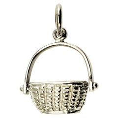 14 Karat White Gold Nantucket Basket Charm