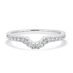Bracelet d
anniversaire en or blanc 14 carats Neil Lane Diamond Contour