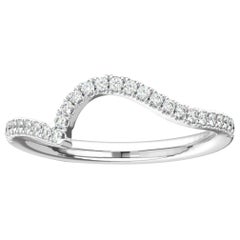 14 Karat White Gold Noga Diamond Band '1/5 Carat'