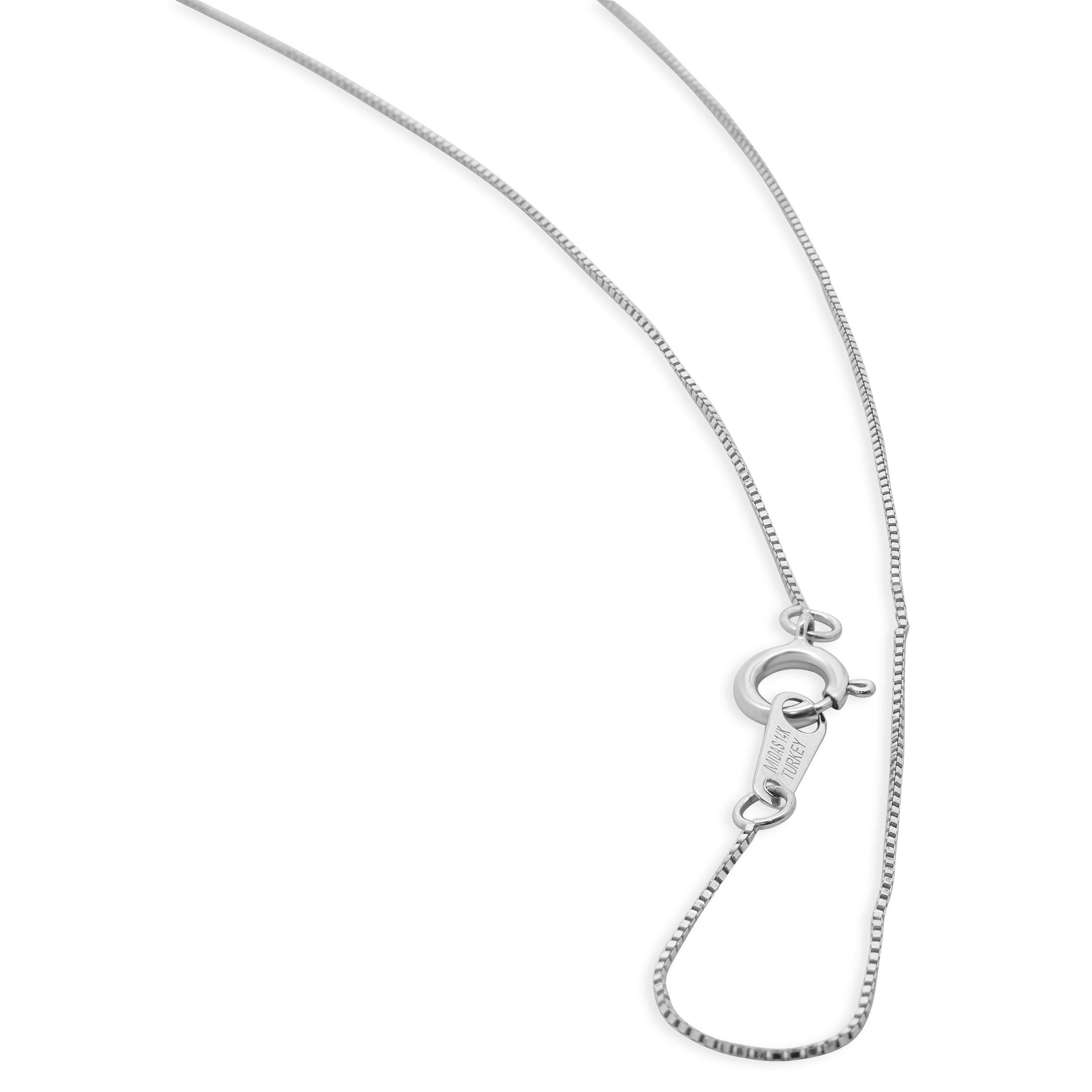 14 Karat Weißgold Oval Diamant Solitär Halskette im Zustand „Hervorragend“ im Angebot in Scottsdale, AZ