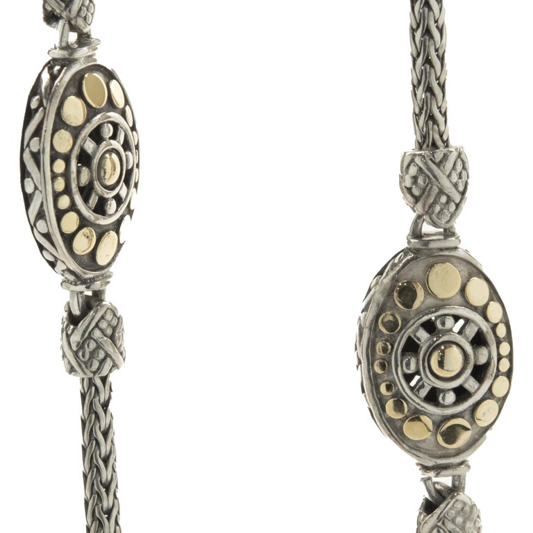 14 Karat White Gold Paperclip Chain Necklace For Sale at 1stDibs