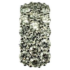 14 Karat White Gold Pave Diamond Slide Pendant #19557