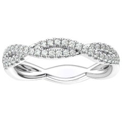 14 Karat White Gold Petite Verona Infinity Diamond Ring '1/4 Carat'