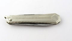 14 Karat White Gold Pocket Fruit Knife