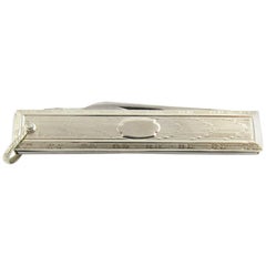 14 Karat White Gold Pocket Knife