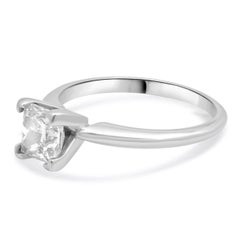 14 Karat White Gold Princess Cut Diamond Engagement Ring