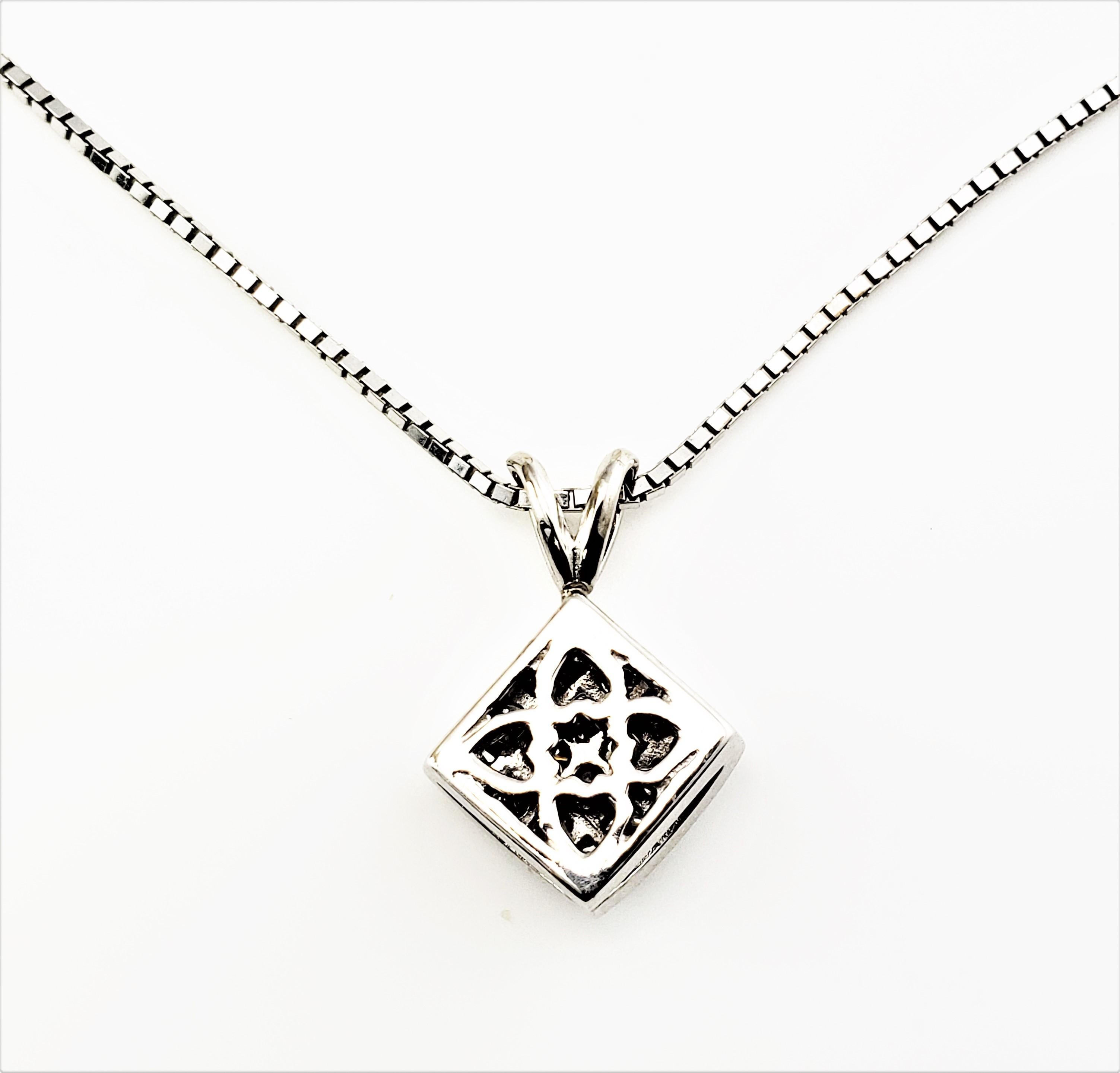 square diamond necklace