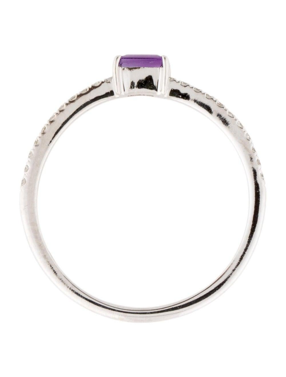 purple birthstone ring