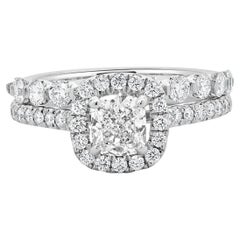14 Karat White Gold Radiant Cut Diamond Engagement Ring
