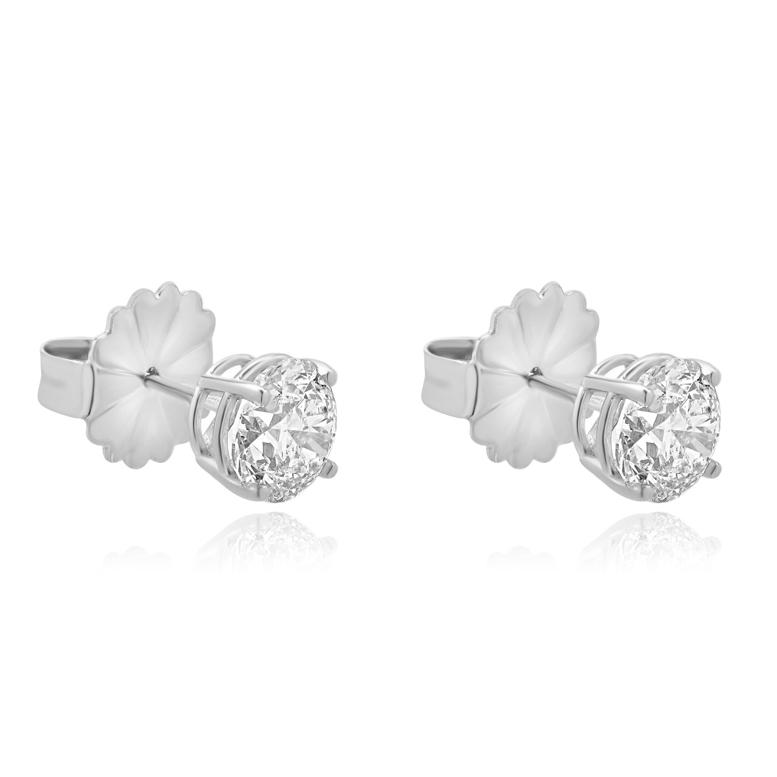 Matériau : Or blanc 14K
Diamant : taille ronde brillante = 1,50cttw
Couleur : G
Clarté : SI1
EGL : US924798407D
Diamant : taille ronde brillante = 1,51cttw
Couleur : G
Clarté : SI1
EGL : US924959601D
Fermetures : dos à friction
Poids : 2.34 grammes