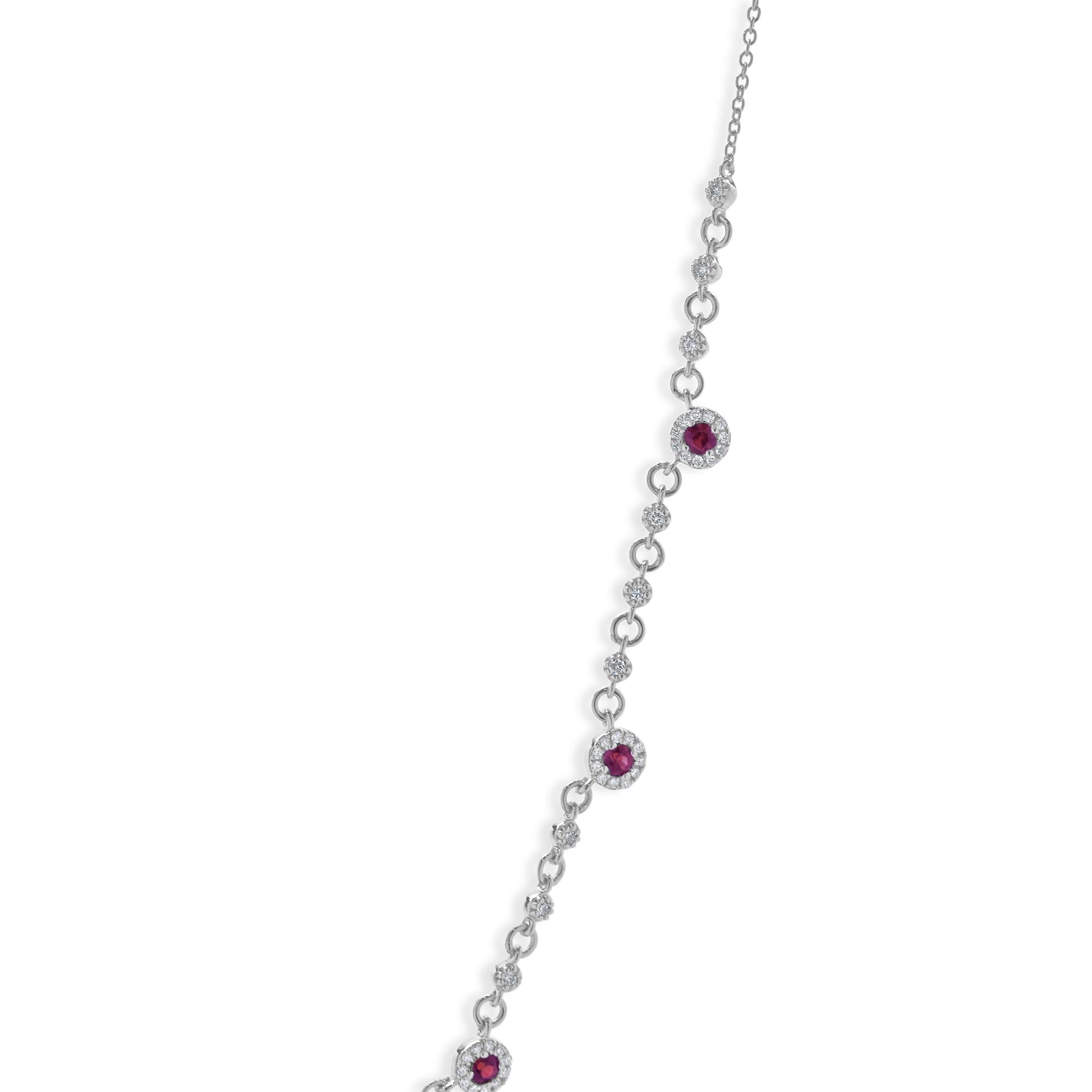Designer: personalizzato
Materiale: oro bianco 14 carati
Diamante: taglio brillante rotondo = 0,37cttw
Colore: G
Chiarezza: SI1
Rubino: taglio rotondo = 0,36cttw
Peso: 4.44 grammi