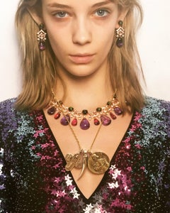 14 Karat White Gold Saint Joan of Arc Medallion Cast from Antique