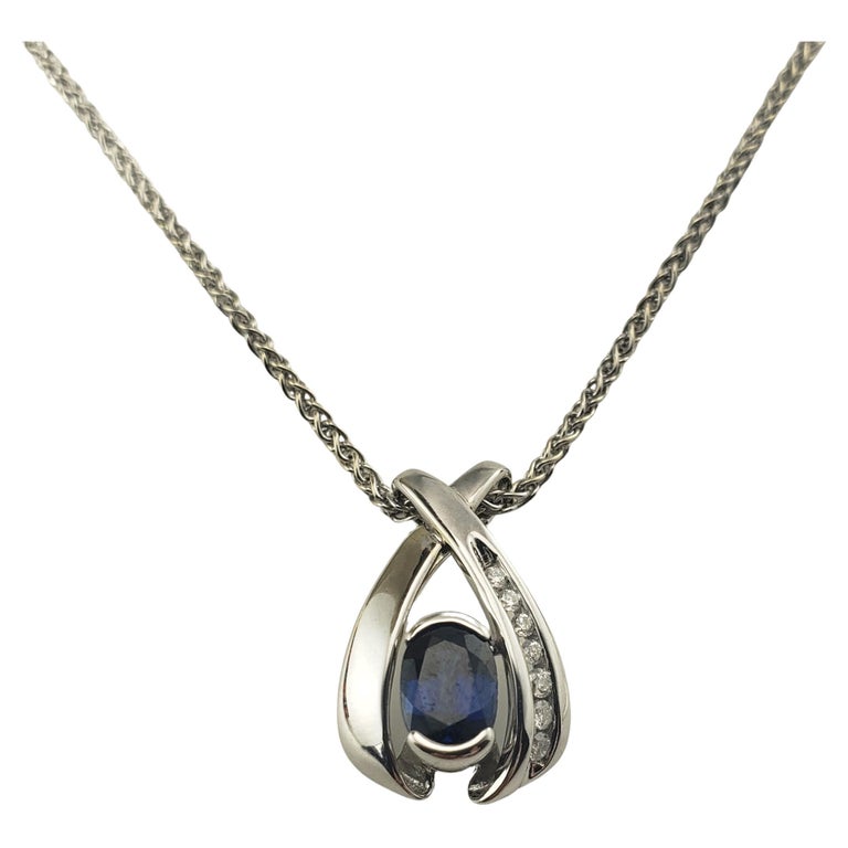 Palace 14K Gold Sapphire and Diamond Spiral Pendant main image 1