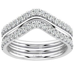 14 Karat White Gold Shila Petite Stackable Diamond Ring '2/5 Carat'