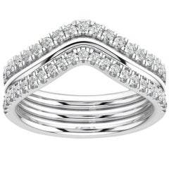 14 Karat White Gold Shila Petite Stackable Diamond Ring '2/5 Carat'