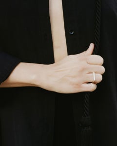 Tiana Marie Combes White Gold Stirrup Ring
