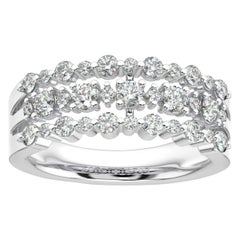 14 Karat White Gold Star Fashion Diamond Ring '2/3 Carat'