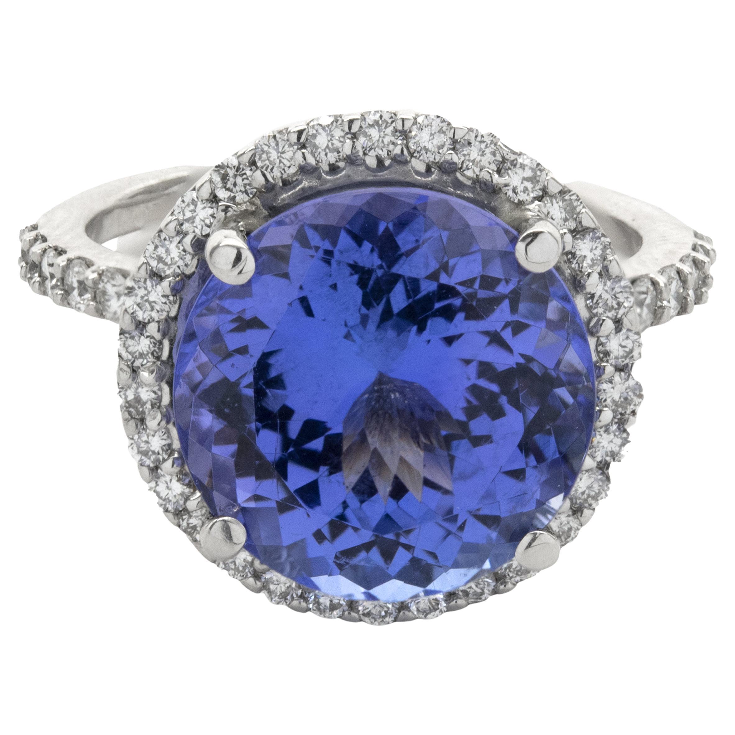 14 Karat White Gold and Diamond Ring at 1stDibs