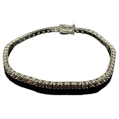 14 Karat White Gold Tennis Bracelet