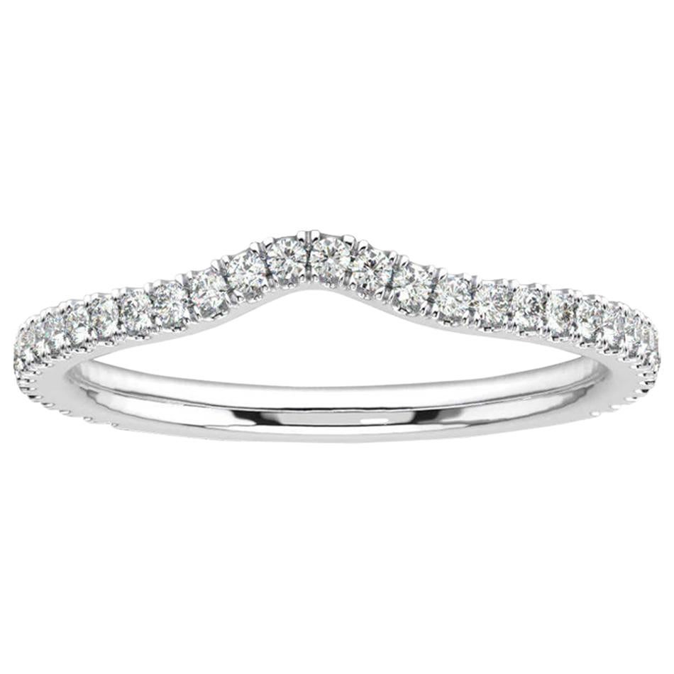 14 Karat White Gold Thelma Curve Diamond Ring '1/2 Carat'