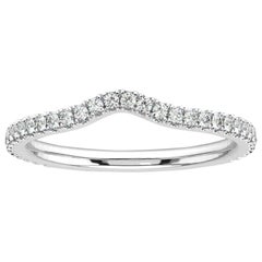 14 Karat White Gold Thelma Curve Diamond Ring '1/2 Carat'
