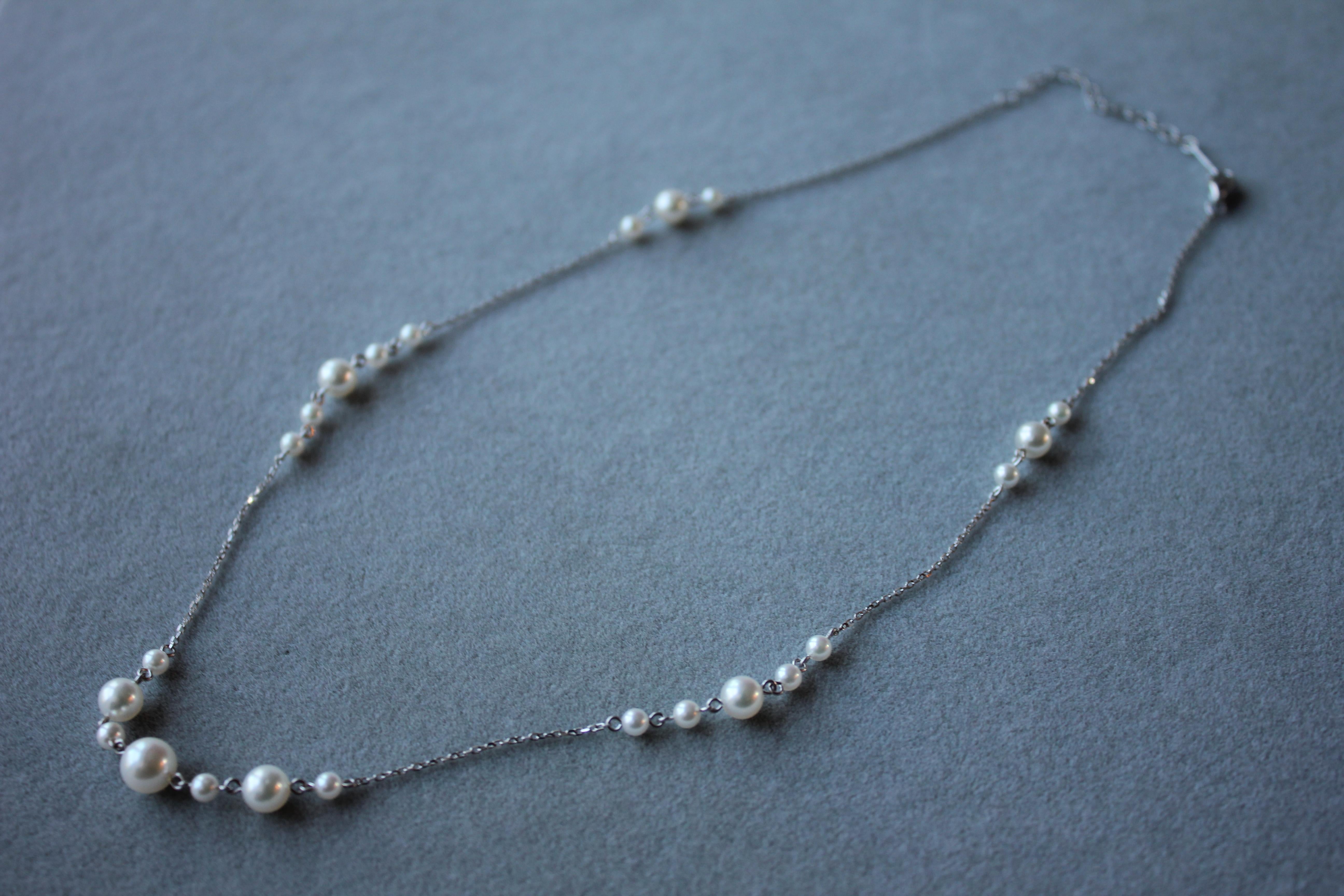 thin pearl necklace