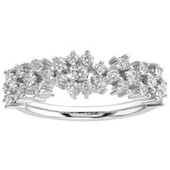 14 Karat White Gold Willow Fashion Diamond Ring '3/4 Carat'